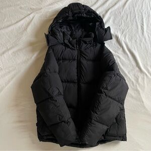 The Very Warm Black Hooded Puffer Jacket